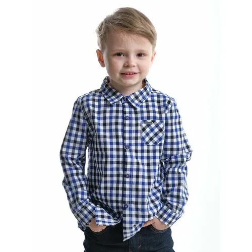 Рубашка Mini Maxi, размер 98, синий
