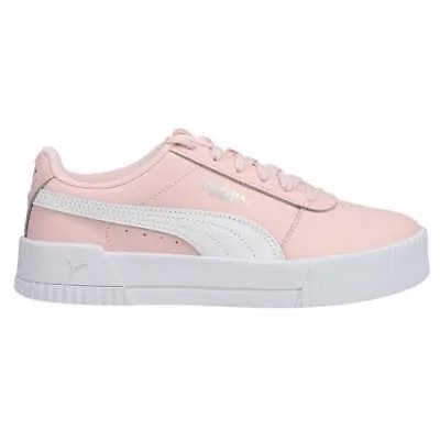 Puma Carina L Platform Молодежные розовые кроссовки для девочек Повседневная обувь 370677-33