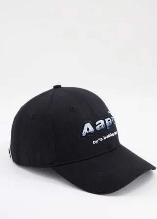 Черная бейсболка с логотипом AAPE By A Bathing Ape-Черный цвет