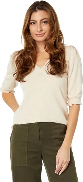 Свитер Lilla P Elbow Sleeve V-Neck Sweater, цвет Oatmeal