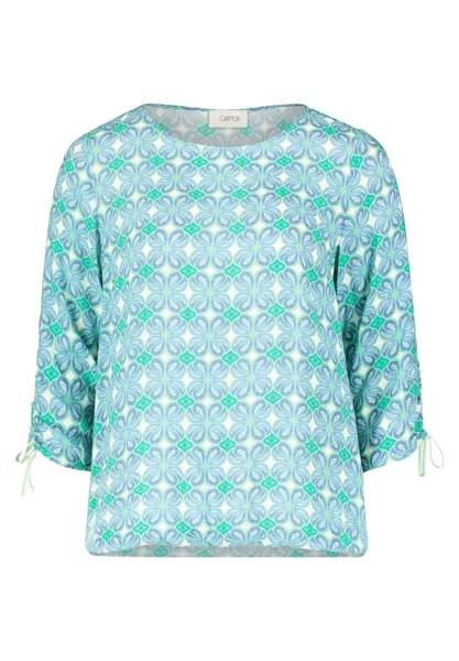 Блуза CARTOON Casual mit Muster, цвет Cream/Green