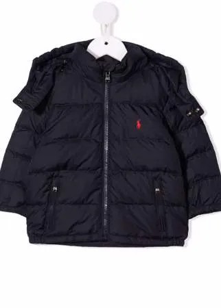 Ralph Lauren Kids пуховик из переработанного полиэстера