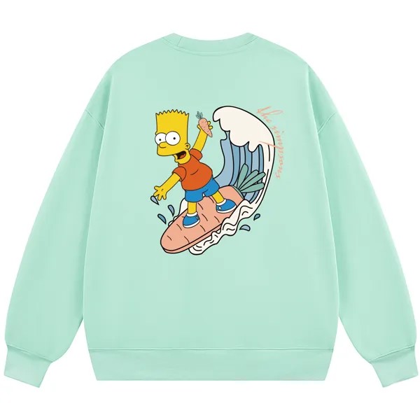 The Simpsons Толстовка унисекс «Симпсоны», Светло-зеленый