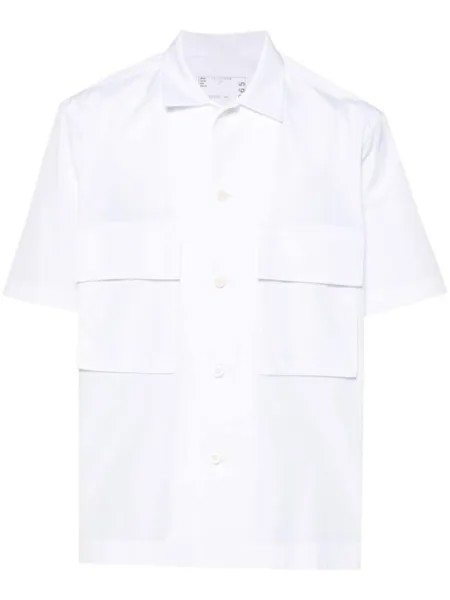 Sacai рубашка Thomas Mason, белый