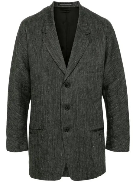 Yohji Yamamoto пиджак W-Raglan, серый