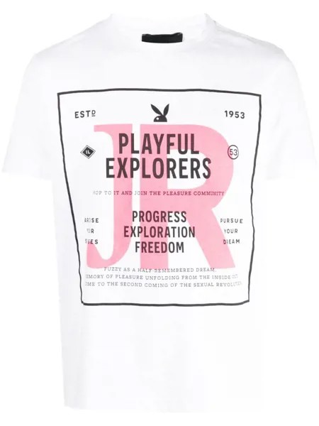 John Richmond футболка с принтом Playful Explorers