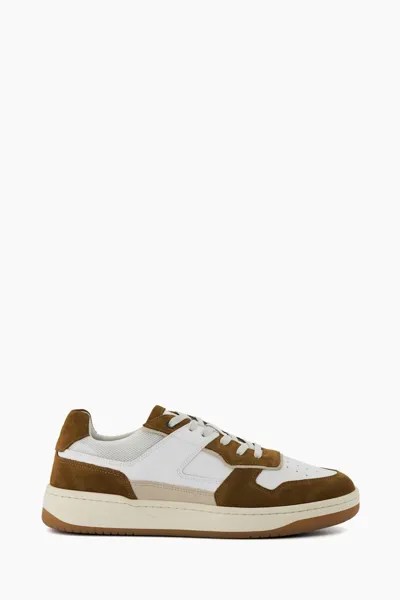 Бежевые спортивные туфли Ted Retro Court Dune London