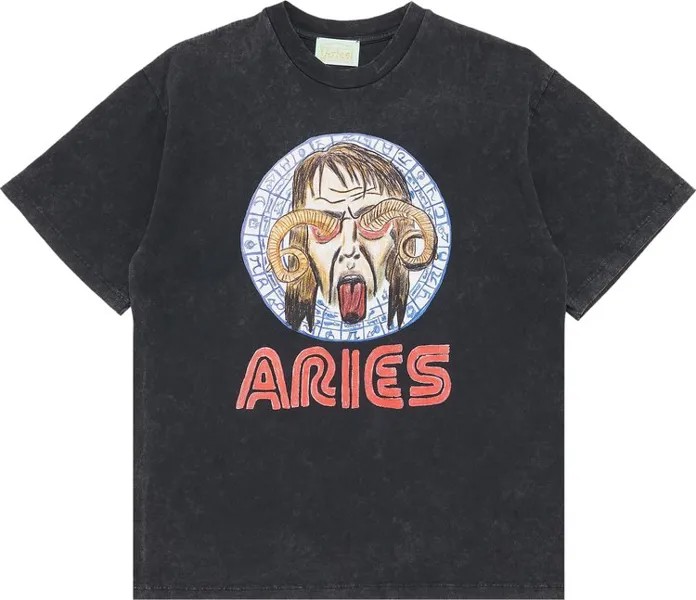 Футболка Aries Astrology For Aliens Short-Sleeve Tee 'Acid Wash', синий