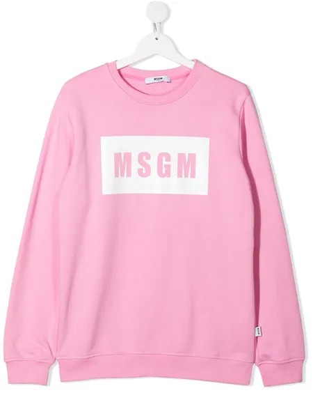 MSGM Kids толстовка с логотипом