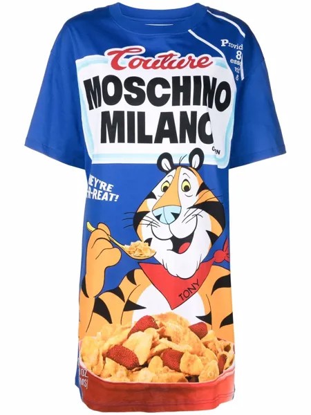 Moschino cereal logo-printed T-shirt dress