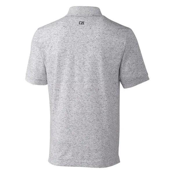 Мужская футболка-поло Advantage Tri-Blend Space Dye Cutter & Buck, темно-черный