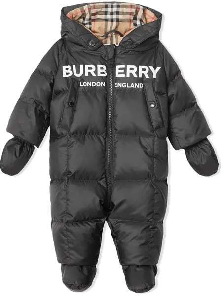 Burberry Kids комбинезон с логотипом