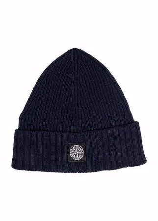 Stone Island Junior шапка бини в рубчик