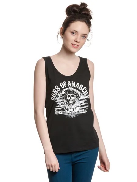 Топ Fox Tank Sons of Anarchy Charming California, черный