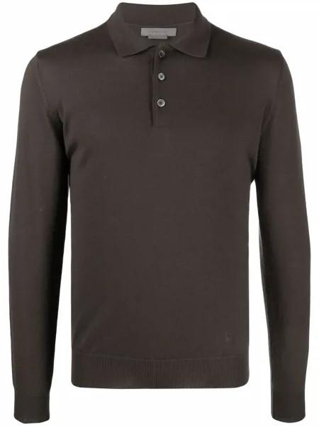 Corneliani рубашка поло с длинными рукавами