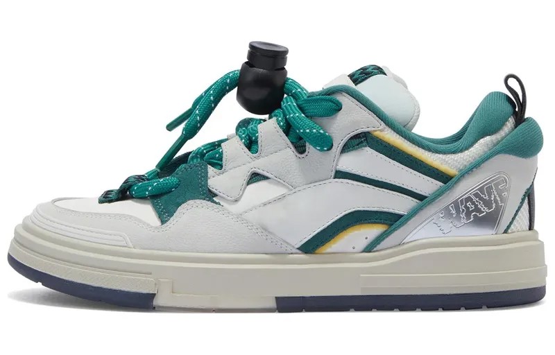 Кроссовки LiNing Wave SWAG Skateboarding Shoes Women's Low-top Wild Duck Green, зеленый
