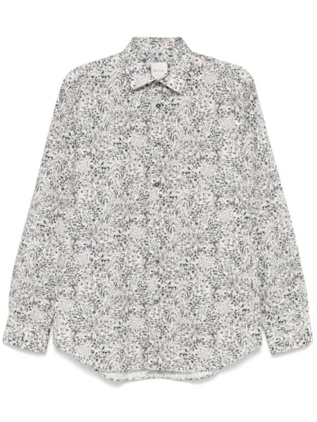 Paul Smith рубашка с цветочным принтом Sketch, белый
