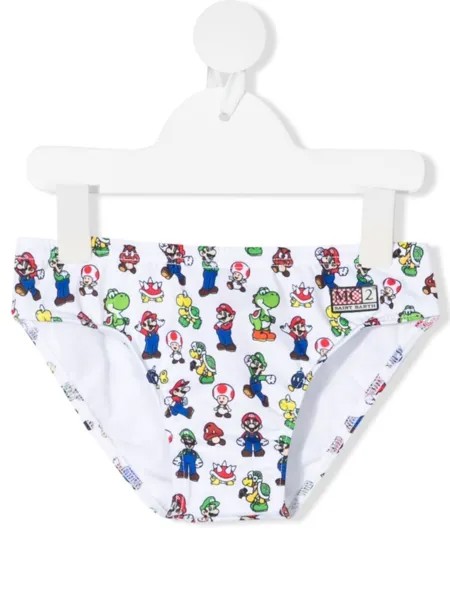 Mc2 Saint Barth Kids плавки с принтом Mario