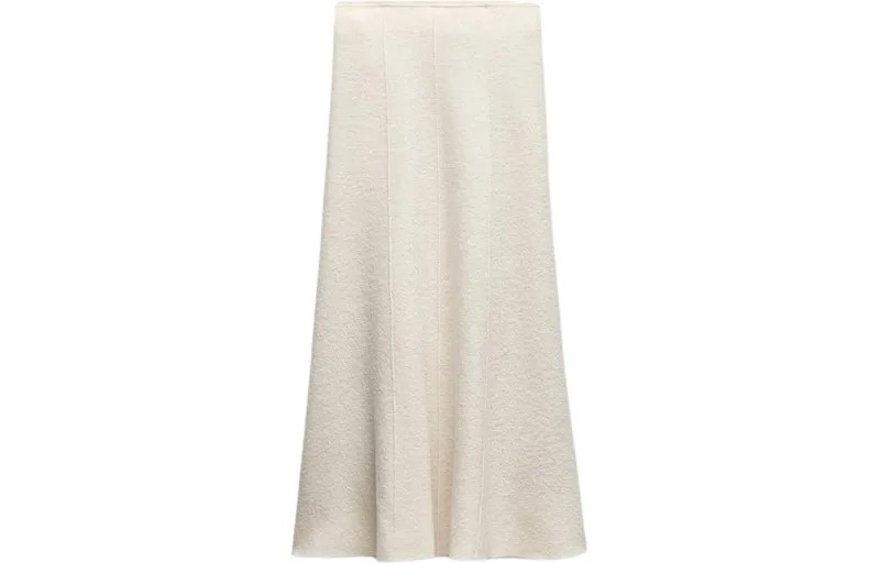 Повседневная длинная юбка женская белая Zara