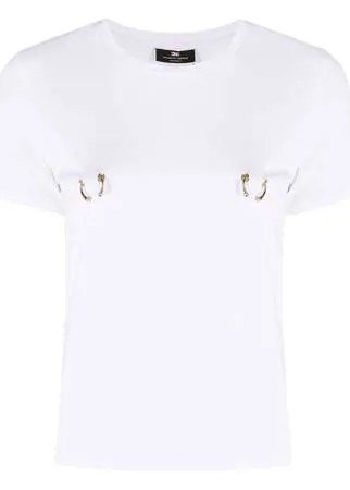 Elisabetta Franchi футболка с металлическим декором