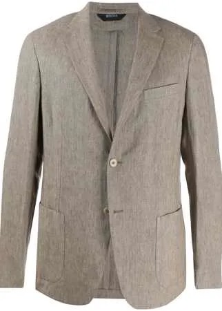 Z Zegna однобортный пиджак узкого кроя