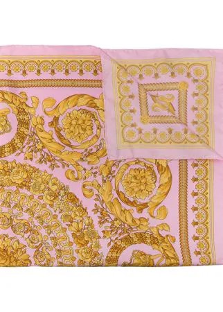 Versace шелковый платок с принтом Barocco
