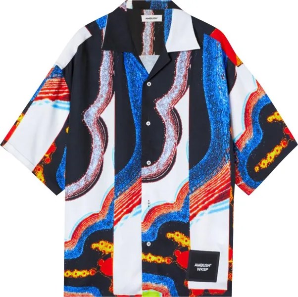 Рубашка Ambush Bowling Allover Printed Shirt 'Multicolor', разноцветный