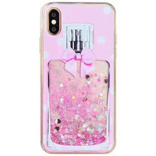 Чехол Brando 3D Lims Beauty Series для iPhone X/Xs розовый Perfume (Стиль 4)