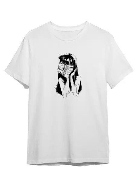 Футболка унисекс СувенирShop Томиэ/Tomie 1 белая M (46-48)
