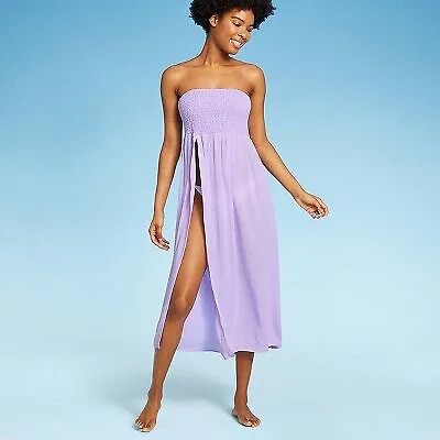 Платье-трансформер присборенное с высоким разрезом для женщин - Wild Fable Lilac Purple S