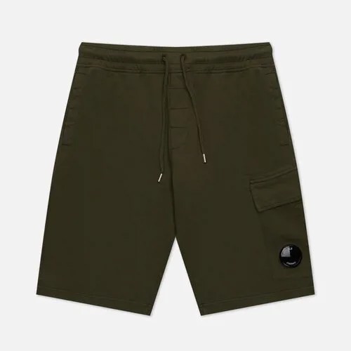 Мужские шорты C.P. Company Light Fleece Regular Cargo оливковый, Размер XXXL