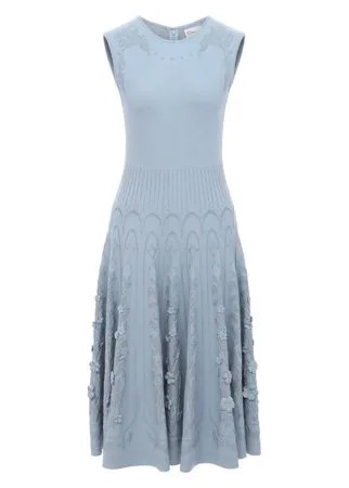 Платье из вискозы Oscar de la Renta