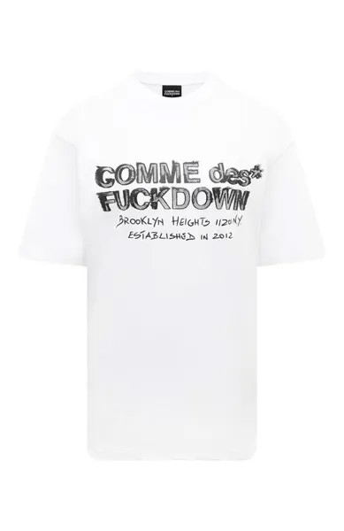 Хлопковая футболка Comme des Fuckdown
