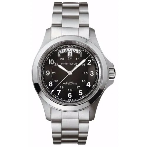 Наручные часы Hamilton Khaki Field, серебряный, черный
