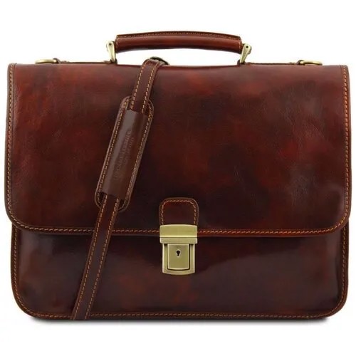 Кожаный портфель Tuscany Leather Torino TL10029 Коричневый