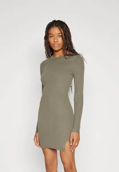 Платье Punto Hollister Co. ПЛАТЬЕ-СВИТЕР CHAIN ​​BODYCON, цвет olive green