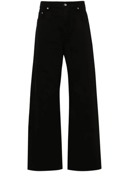 Rick Owens DRKSHDW широкие джинсы Geth средней посадки, черный