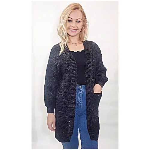Жакеты, Кардиганы BGT Шерстяной кардиган женский. Разм.UNI, черный