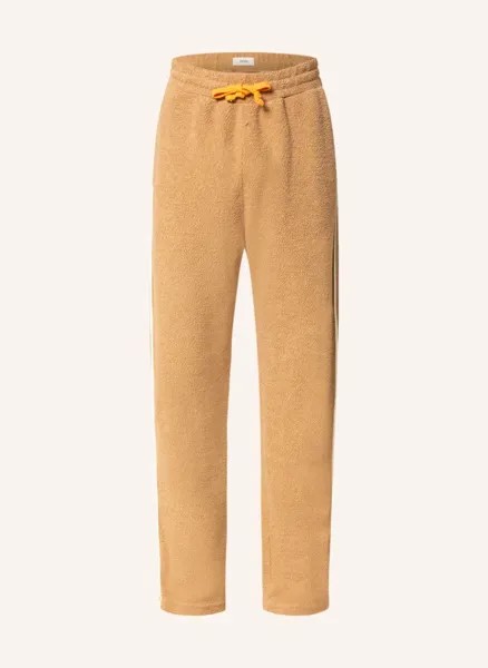 Махровые брюки с галлонными полосками Preach, коричневый