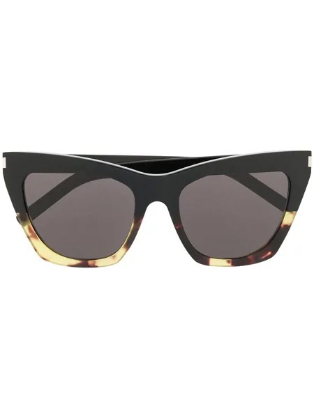 Saint Laurent Eyewear солнцезащитные очки в оправе 'кошачий глаз'