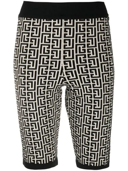 Balmain облегающие жаккардовые шорты