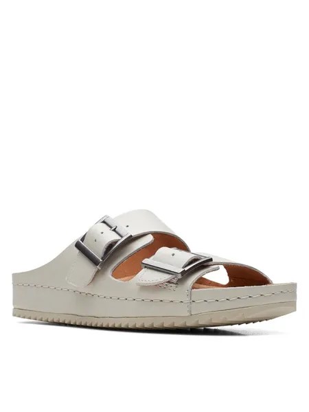 Сабо женские Clarks Brookleigh Sun 26170059 белые 36 EU