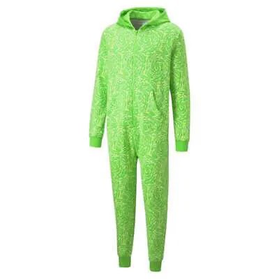 Puma 53544101 Mens Rick - MX Slime Crew Neck Long Sleeve Casual - Зеленый -