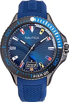 Швейцарские наручные  мужские часы Nautica NAPP25F08. Коллекция Pier 25