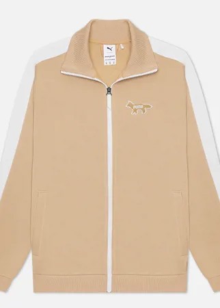 Мужская олимпийка Puma x Maison Kitsune Logo T7, цвет бежевый, размер M