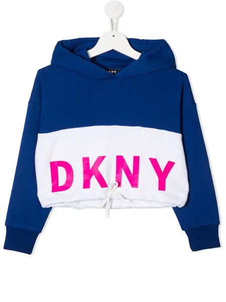 Dkny Kids худи в стиле колор-блок с логотипом
