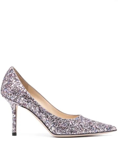 Jimmy Choo туфли-лодочки Love 85, серебристый