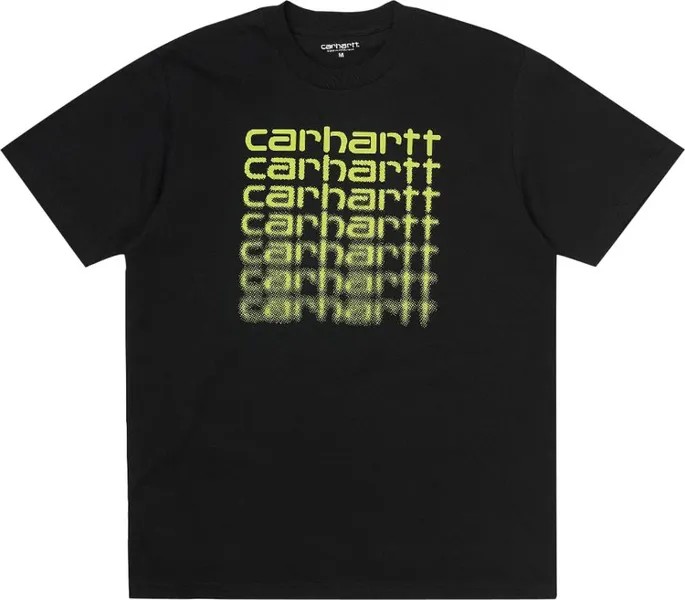 Футболка Carhartt WIP Short-Sleeve Fading Script T-Shirt 'Black', черный