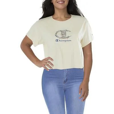 Женская укороченная футболка для фитнеса и тренировок цвета слоновой кости Champion Athletic Plus 2XL BHFO 4528