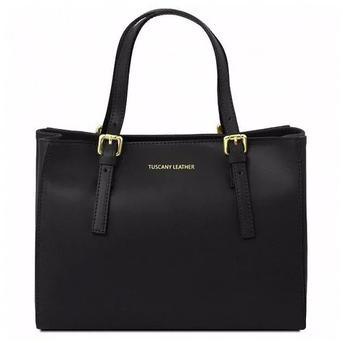 Женская кожаная сумка на молнии Tuscany Leather Aura TL141434 черный